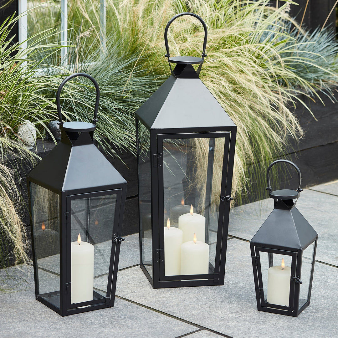 ÉclatNoir™ – Lanterne LED Haut de Gamme pour Jardin