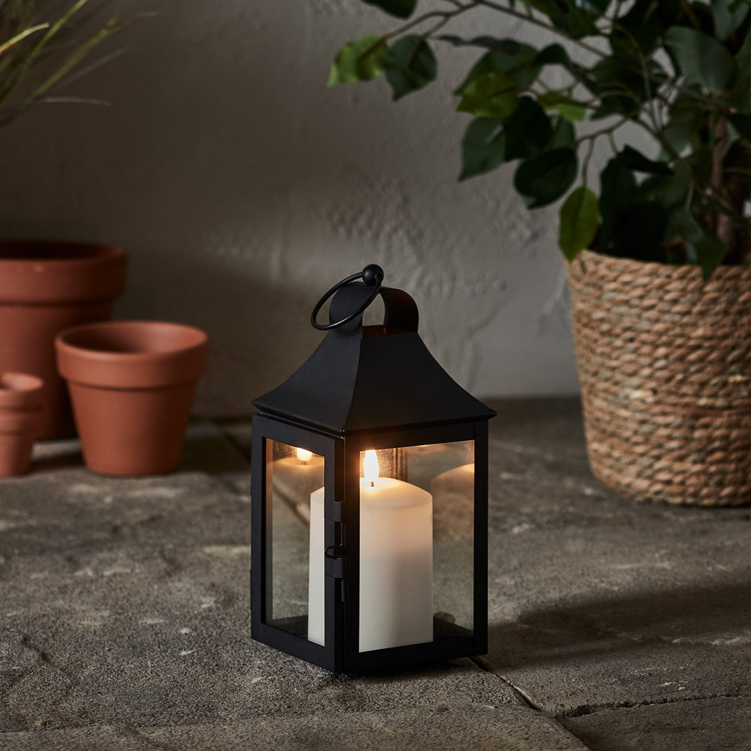 JardinFlamme™ Petite Lanterne 25 cm avec Bougie