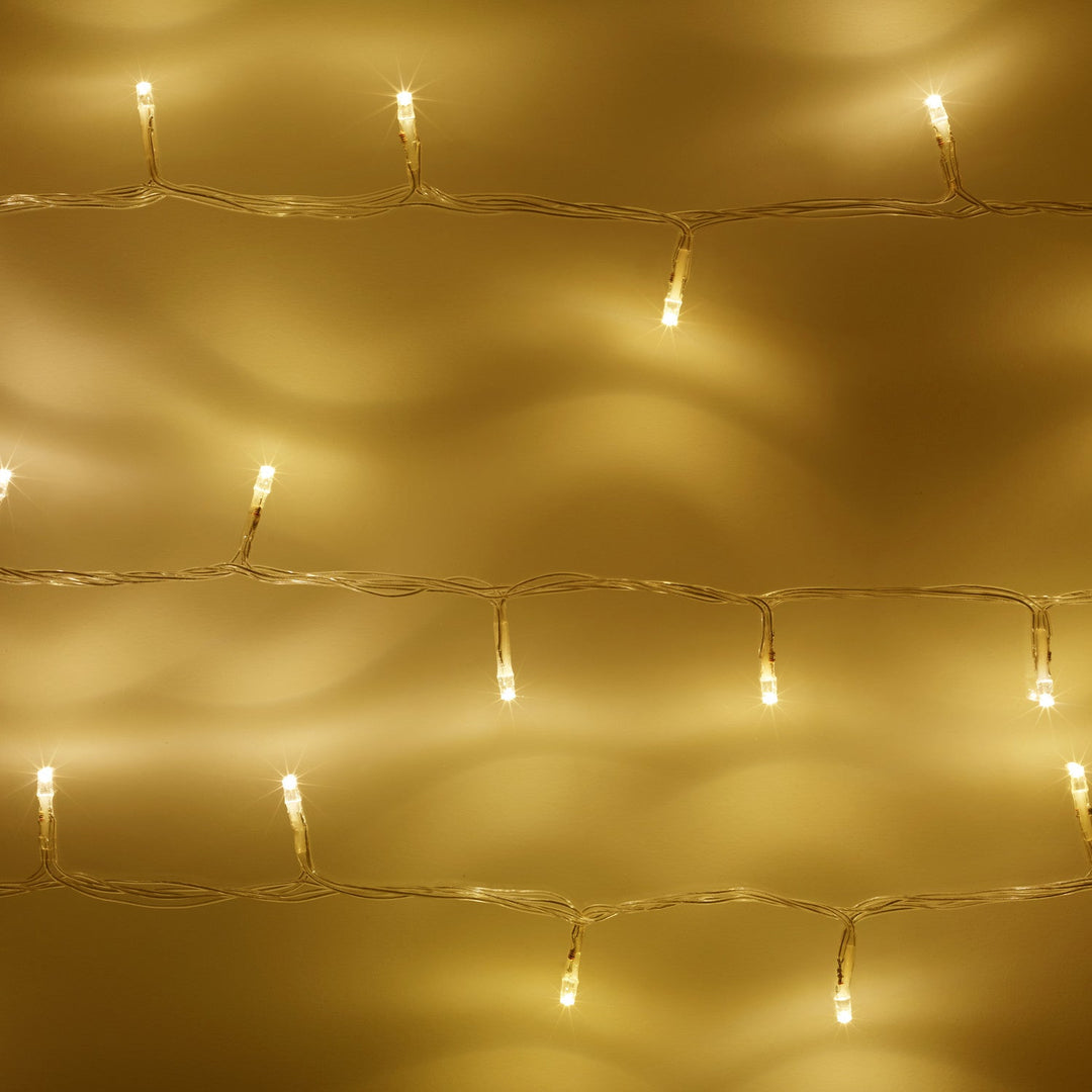 LumiCâble™ 200 LED Blanc Chaud à Piles