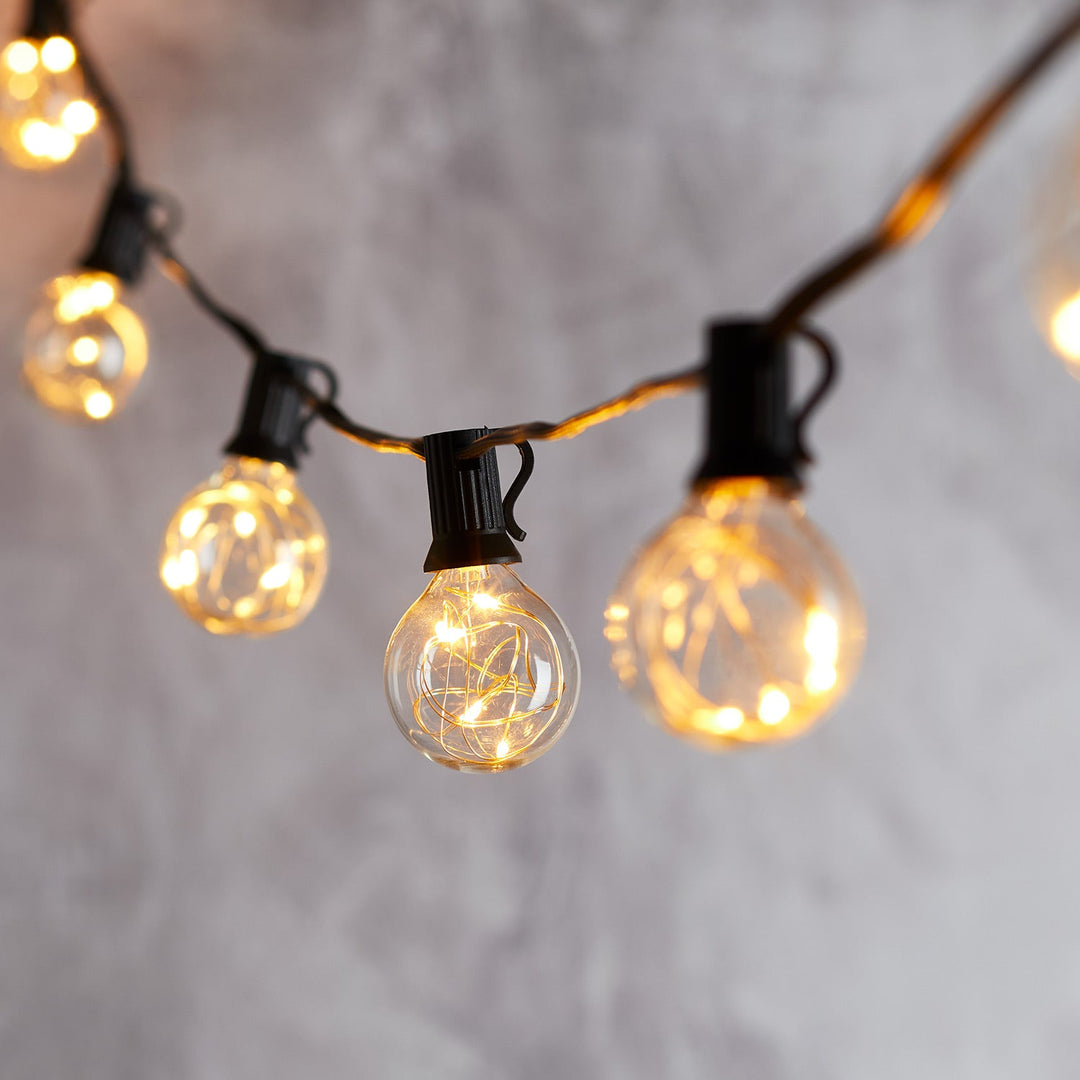 GuinguetteLuxe™ – Guirlande LED G40 à Piles Style Vintage
