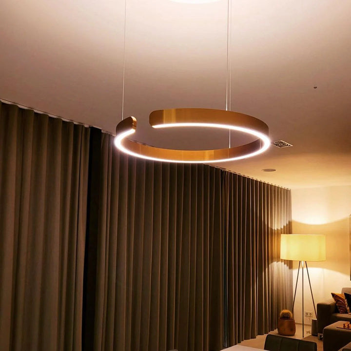 ClairAnneau™ – Suspension LED Circulaire Épurée
