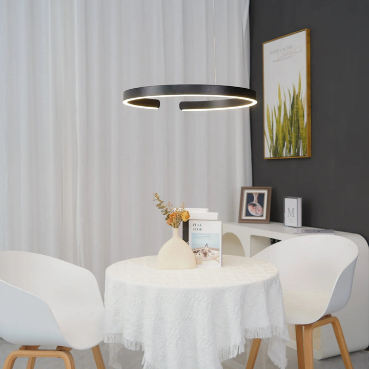 ClairAnneau™ – Suspension LED Circulaire Épurée