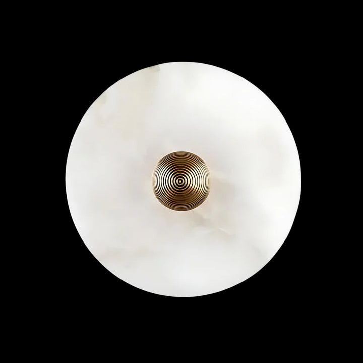 ÉpureBlanche™ – Applique Albâtre au Design Circulaire