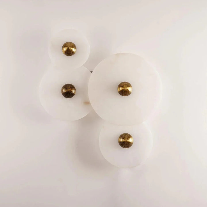 ÉpureBlanche™ – Applique Albâtre au Design Circulaire