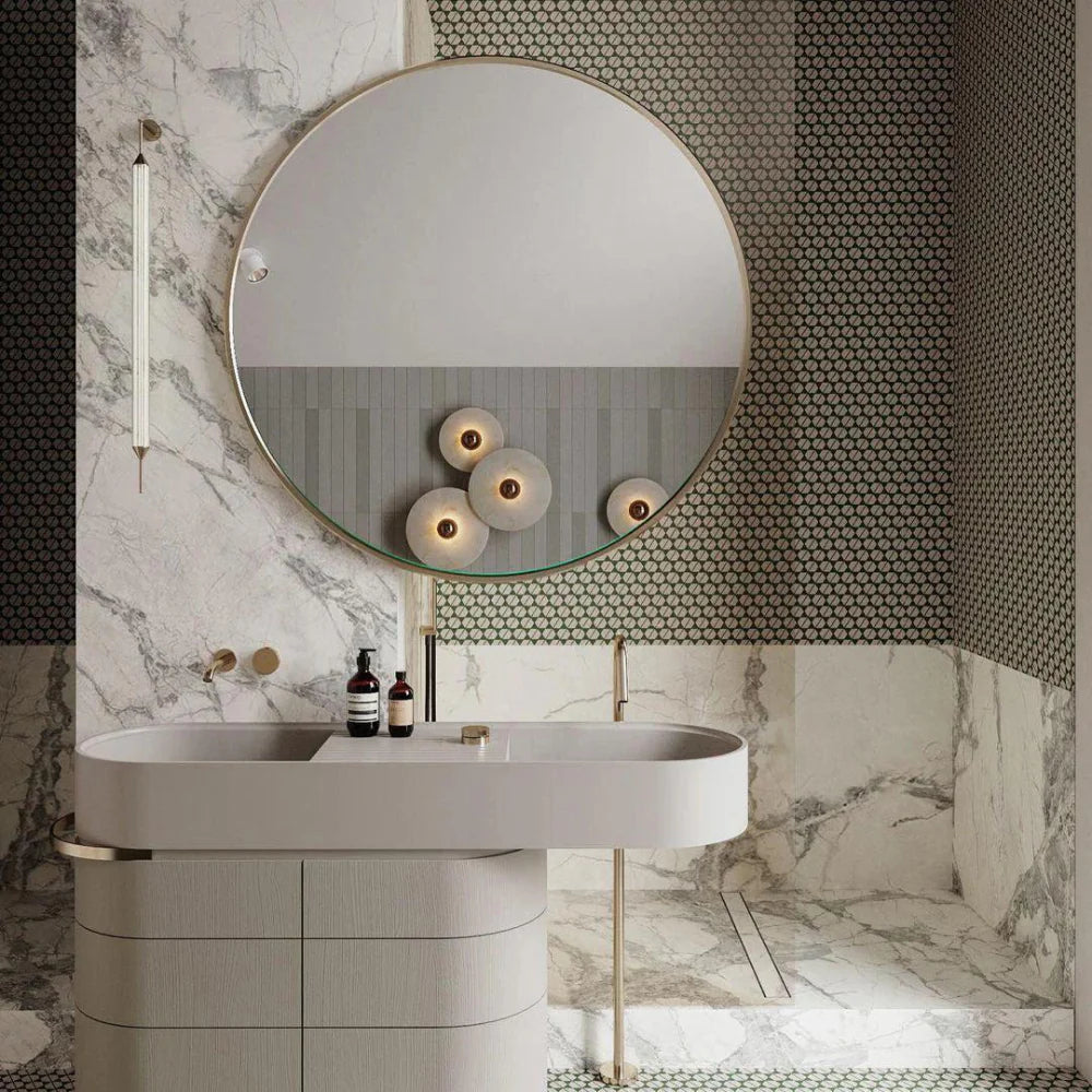 ÉpureBlanche™ – Applique Albâtre au Design Circulaire