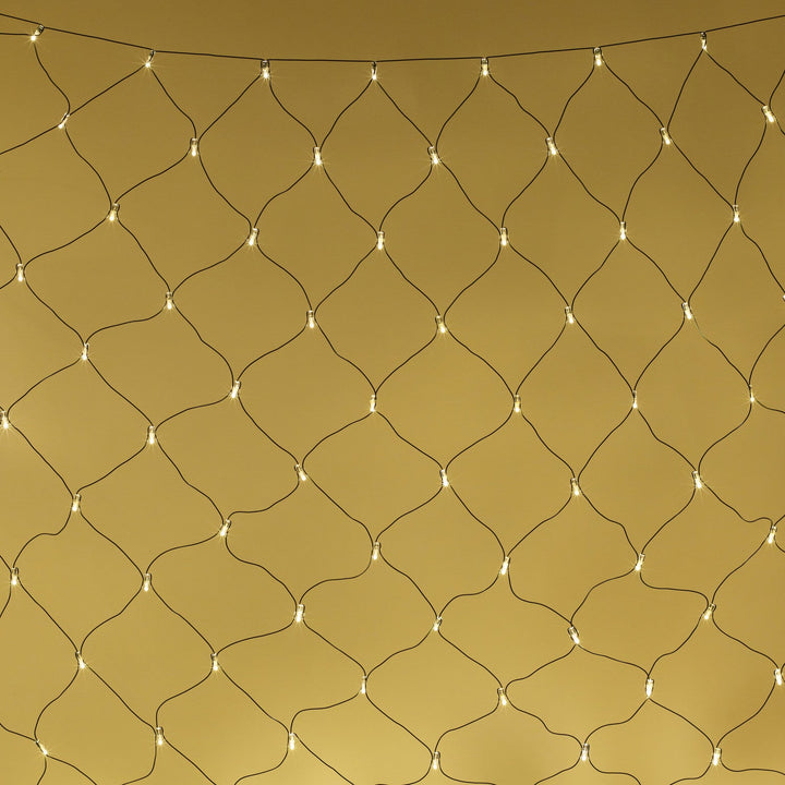 LumiGrid™ Connect – Filet Lumineux 140 LED Blanc Chaud