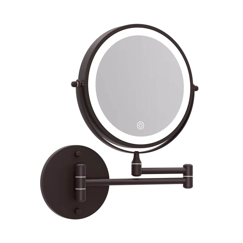 MiroLumi™ – Miroir Mural LED à Trois Tons Réglables