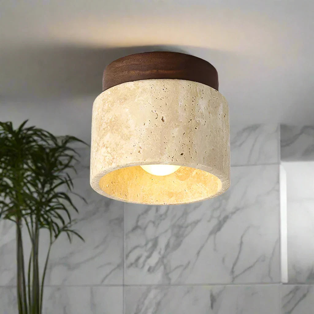 DouxHalo™ – Lampe de Plafond Design Crème Moderne