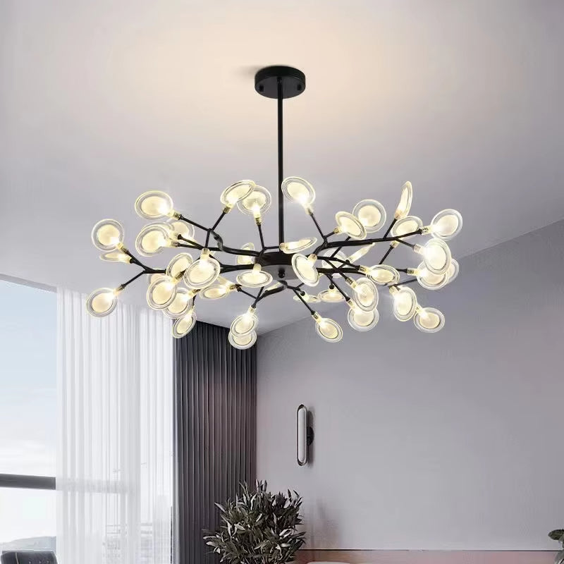 BrancheLumi™ – Lustre Créatif en Acrylique pour Salon