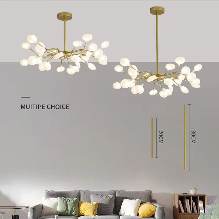 BrancheLumi™ – Lustre Créatif en Acrylique pour Salon