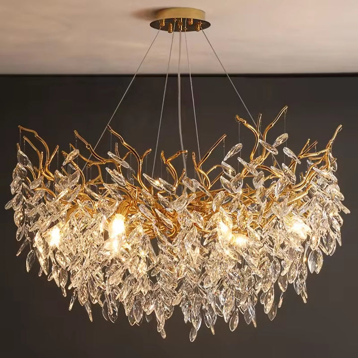 PrestigeCiel™ – Chandelier de Plafond Élégant et Étincelant