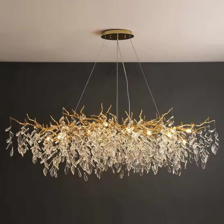 PrestigeCiel™ – Chandelier de Plafond Élégant et Étincelant