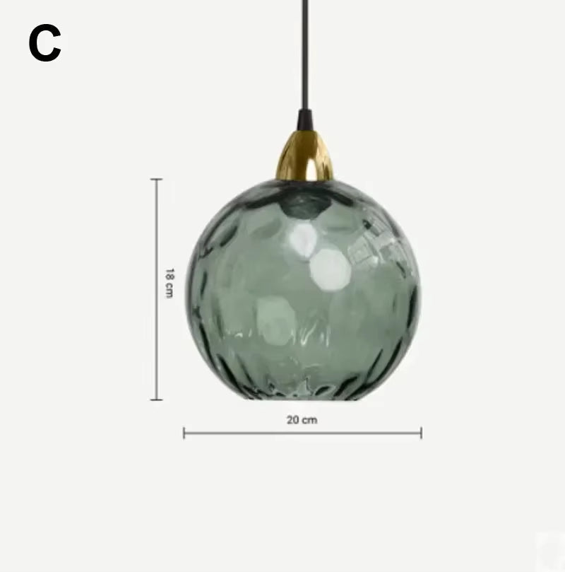 ClairOnda™ – Éclairage Sphérique au Verre Ondulant