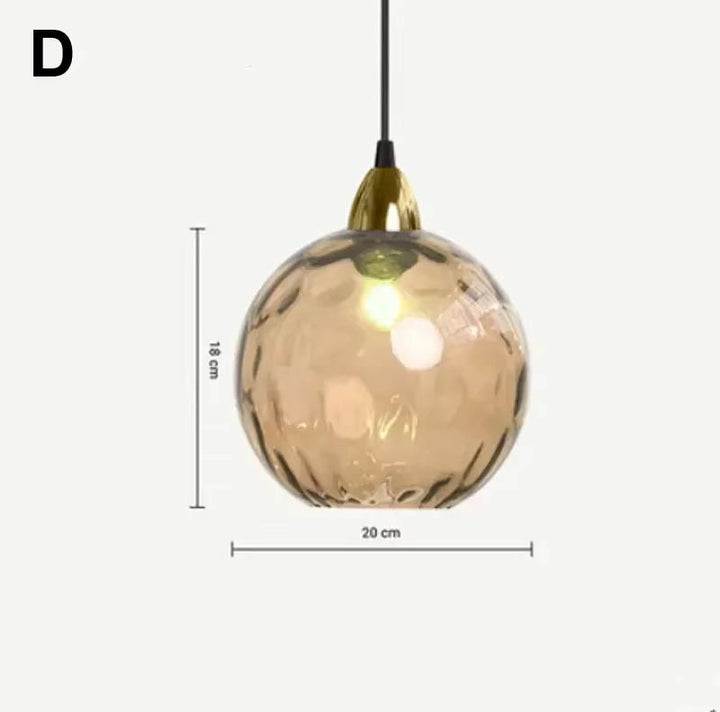 ClairOnda™ – Éclairage Sphérique au Verre Ondulant