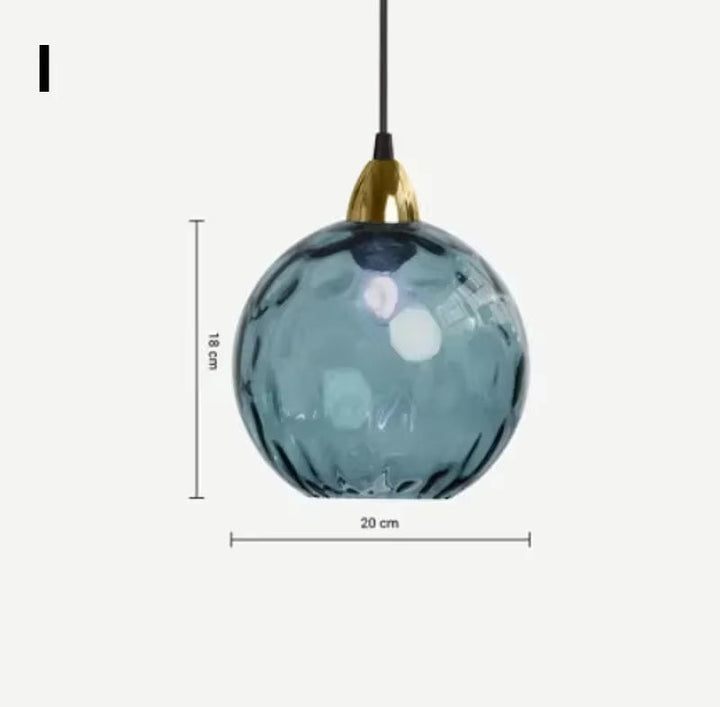 ClairOnda™ – Éclairage Sphérique au Verre Ondulant