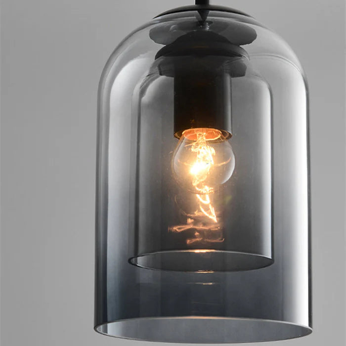 LumiStrate™ – Suspension Moderne à Deux Niveaux de Verre