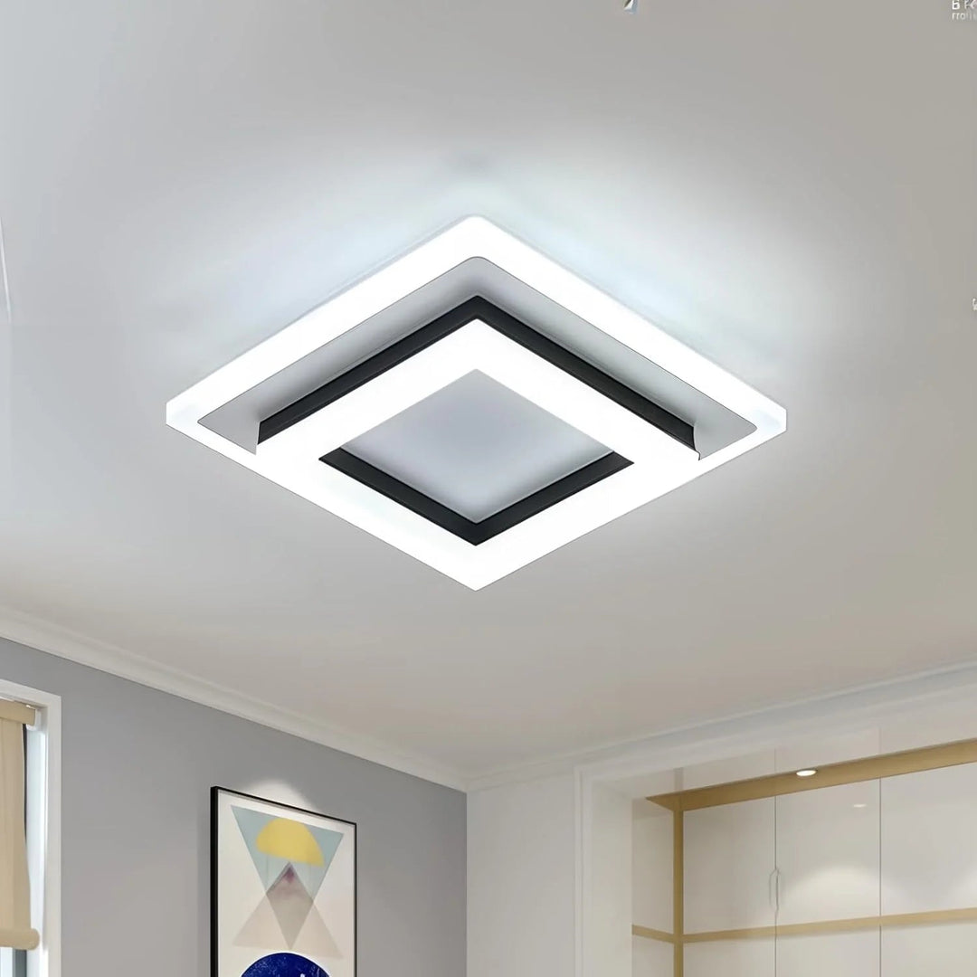LumiCarré™ – Éclairage de Plafond Carré au Style Moderne