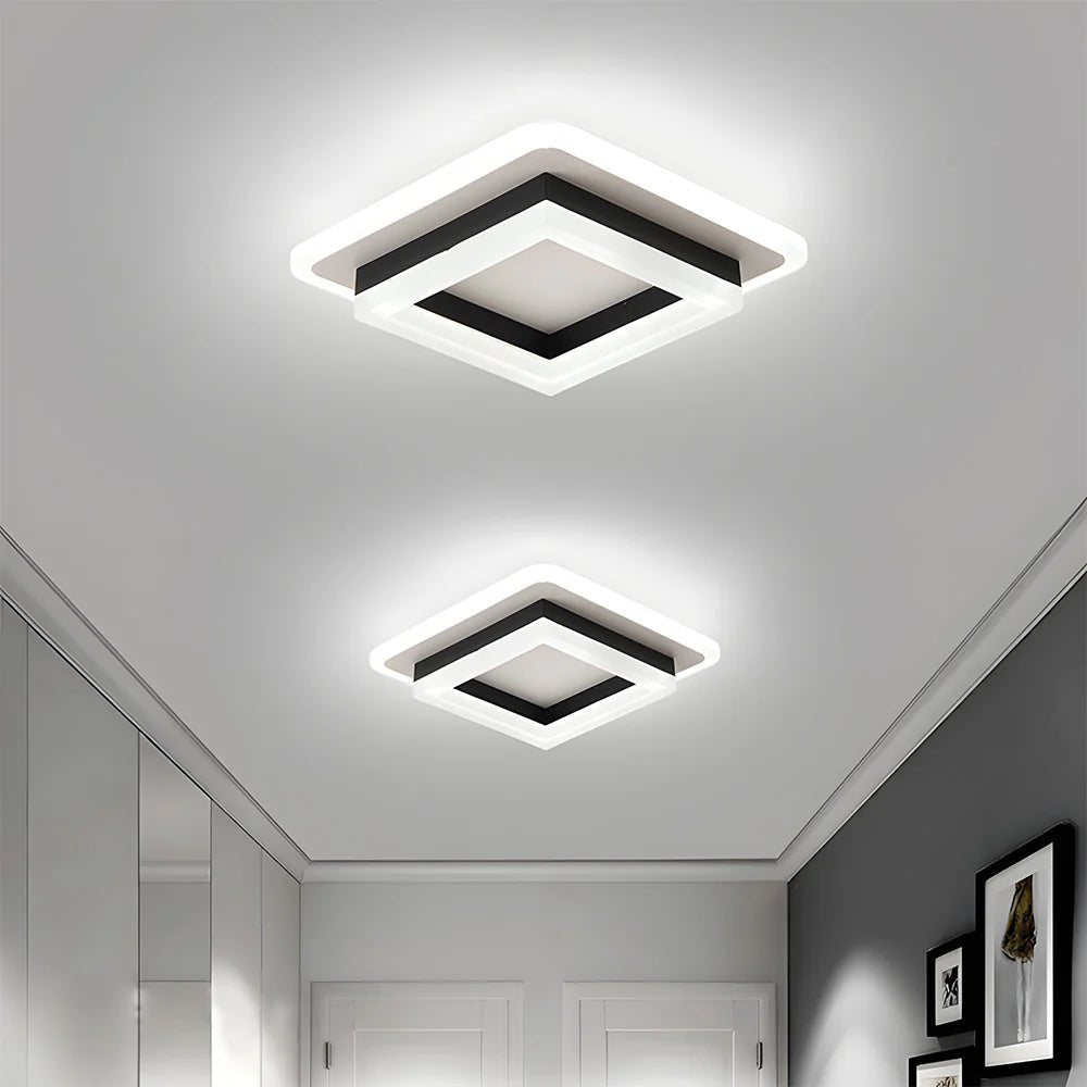 LumiCarré™ – Éclairage de Plafond Carré au Style Moderne