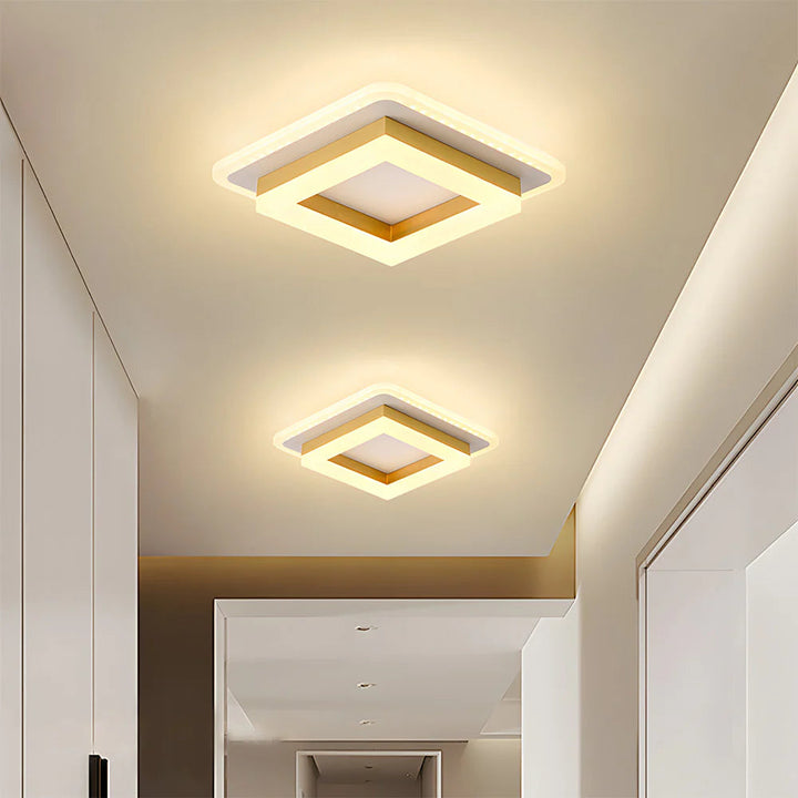 LumiCarré™ – Éclairage de Plafond Carré au Style Moderne