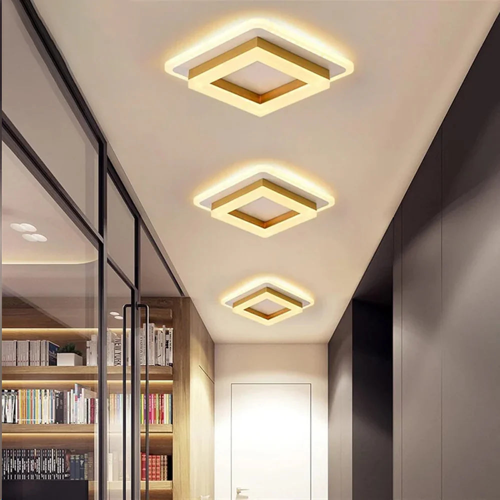 LumiCarré™ – Éclairage de Plafond Carré au Style Moderne