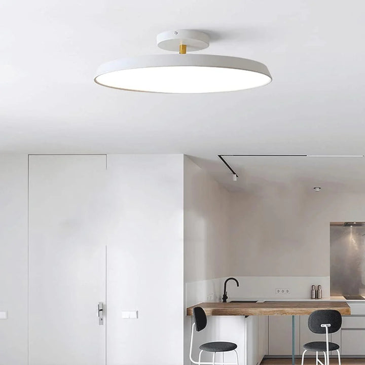 ZenHalo™ – Luminaire Rond Minimaliste et Élégant