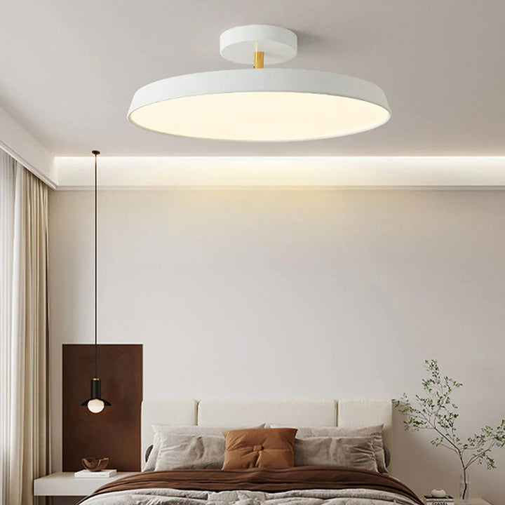 ZenHalo™ – Luminaire Rond Minimaliste et Élégant