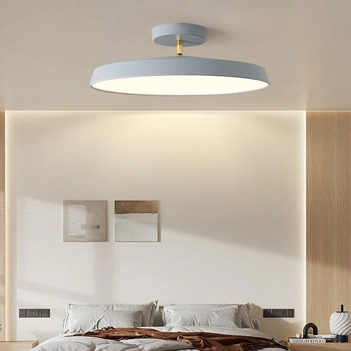 ZenHalo™ – Luminaire Rond Minimaliste et Élégant