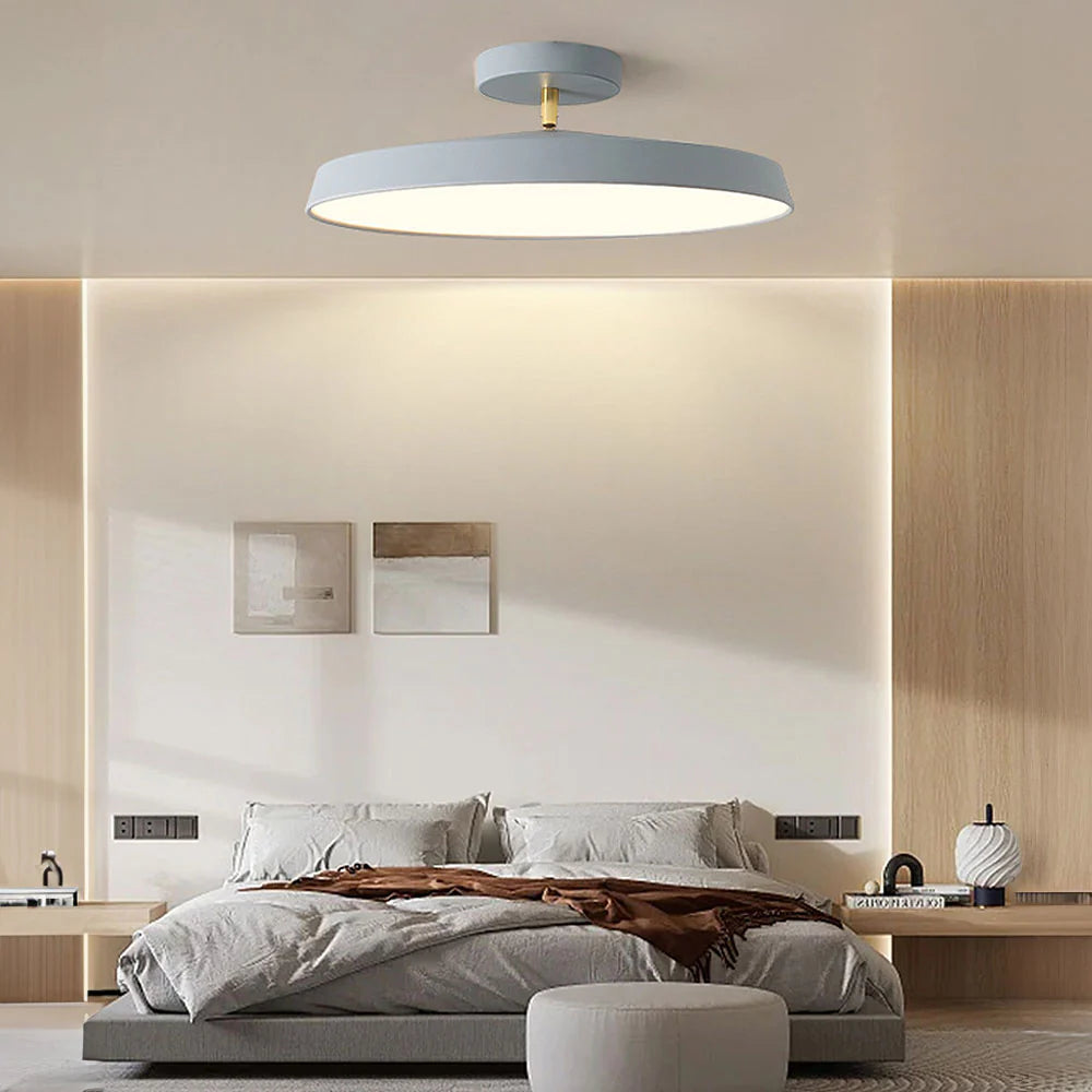 ZenHalo™ – Luminaire Rond Minimaliste et Élégant