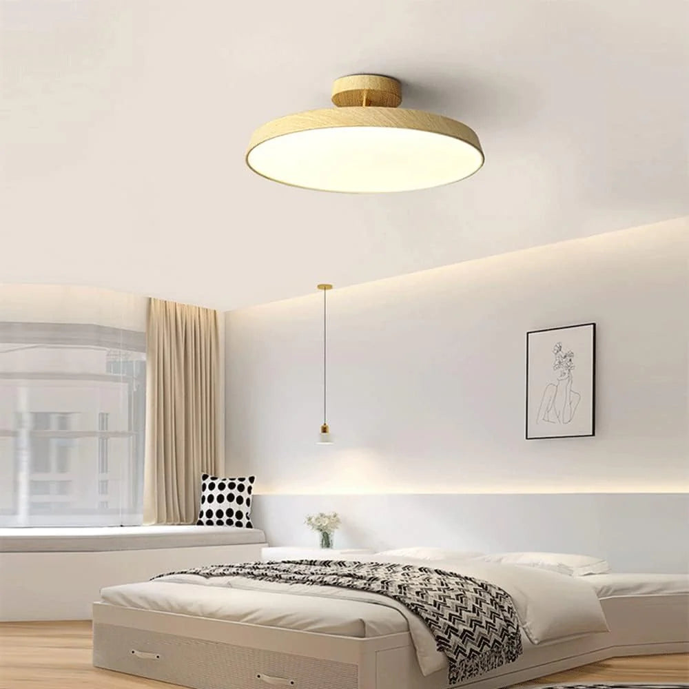 ZenHalo™ – Luminaire Rond Minimaliste et Élégant