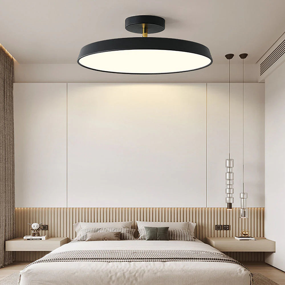 ZenHalo™ – Luminaire Rond Minimaliste et Élégant