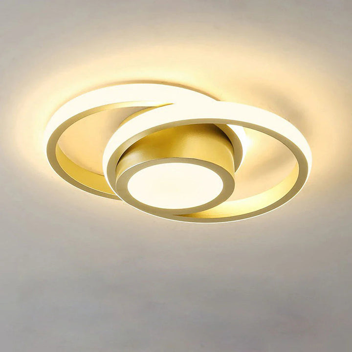 LumiLoop™ – Luminaire Circulaire Double au Style Épuré