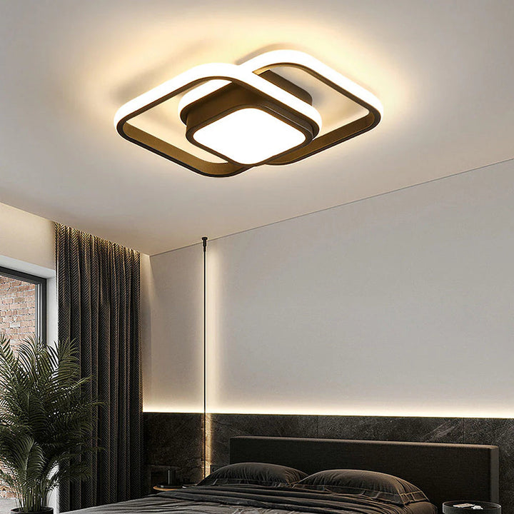 LumiLoop™ – Luminaire Circulaire Double au Style Épuré