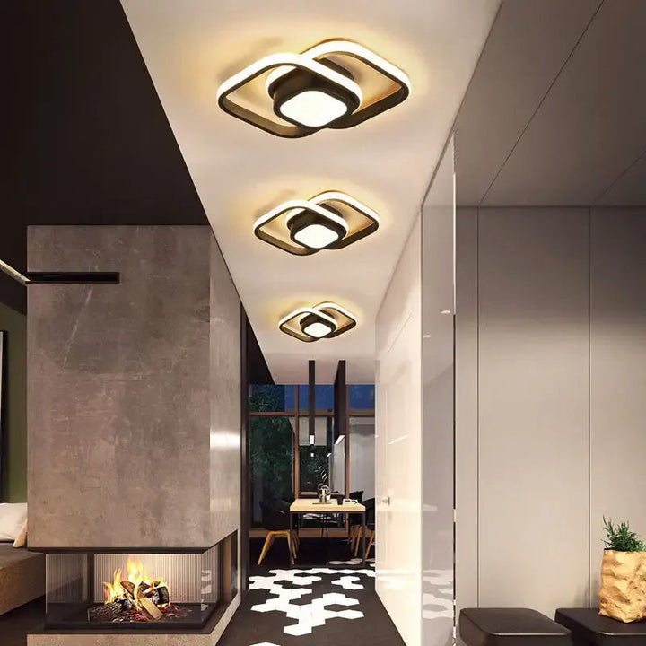 LumiLoop™ – Luminaire Circulaire Double au Style Épuré