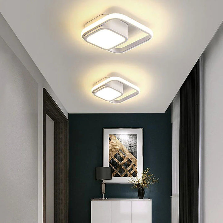 LumiLoop™ – Luminaire Circulaire Double au Style Épuré