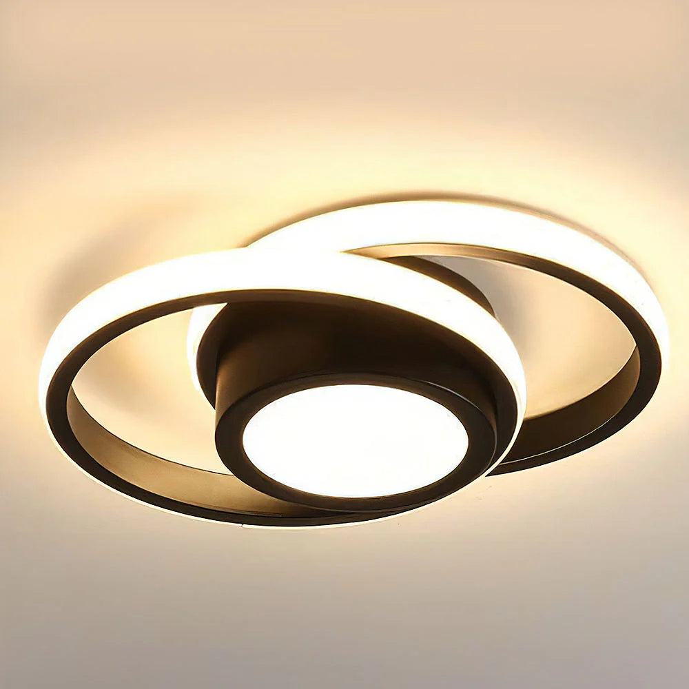 LumiLoop™ – Luminaire Circulaire Double au Style Épuré