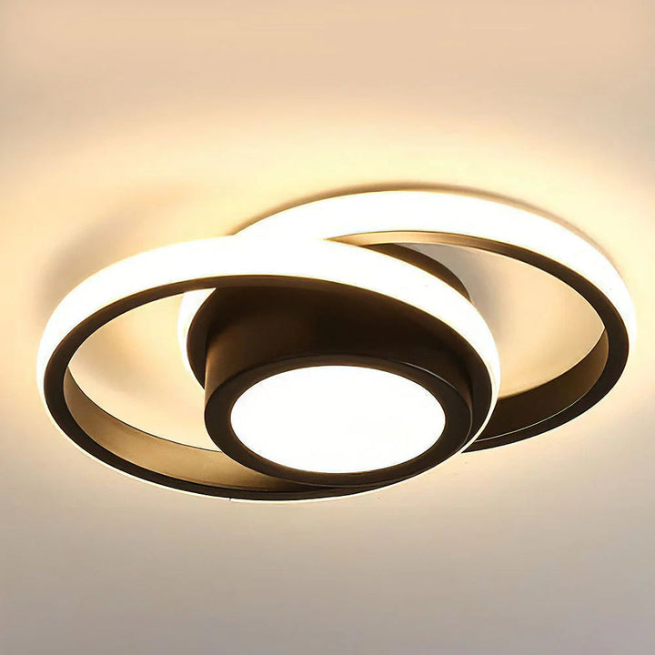 LumiLoop™ – Luminaire Circulaire Double au Style Épuré