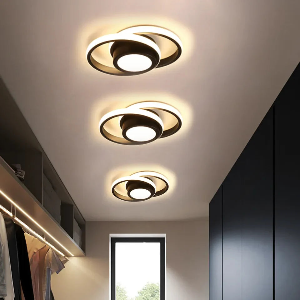 LumiLoop™ – Luminaire Circulaire Double au Style Épuré
