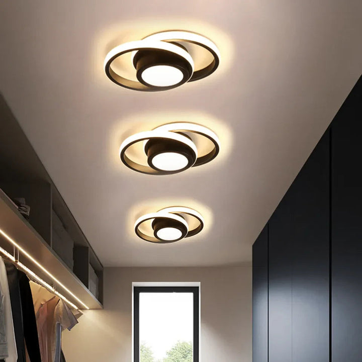LumiLoop™ – Luminaire Circulaire Double au Style Épuré