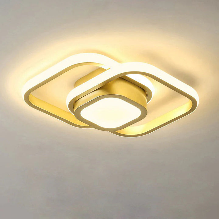 LumiLoop™ – Luminaire Circulaire Double au Style Épuré