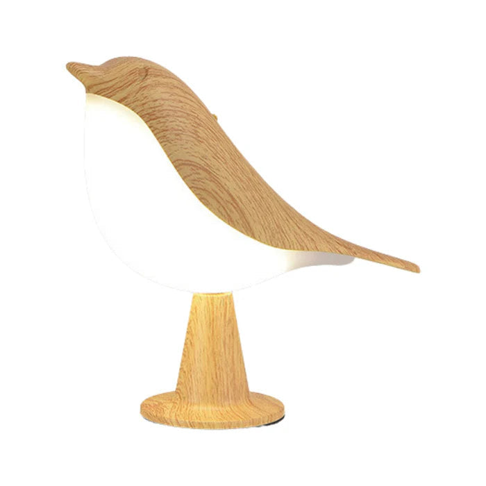 AileBois™ – Lampe de Table Naturelle au Design Oiseau