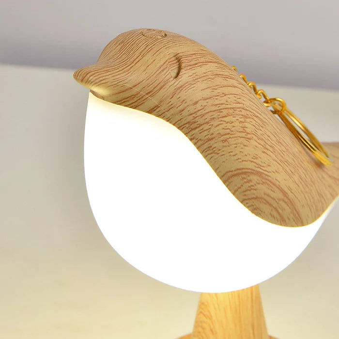 AileBois™ – Lampe de Table Naturelle au Design Oiseau