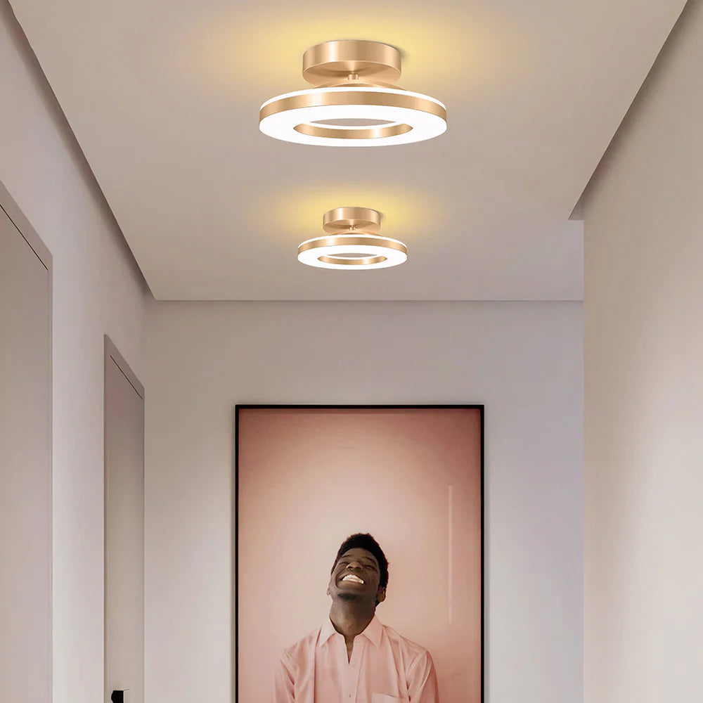 Ironéa™ – Luminaire Circulaire Chic en Métal