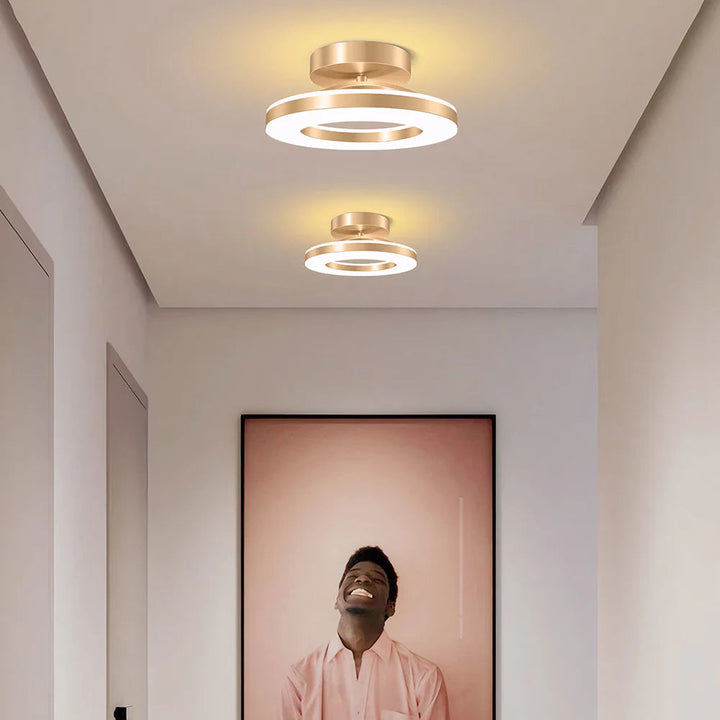 Ironéa™ – Luminaire Circulaire Chic en Métal