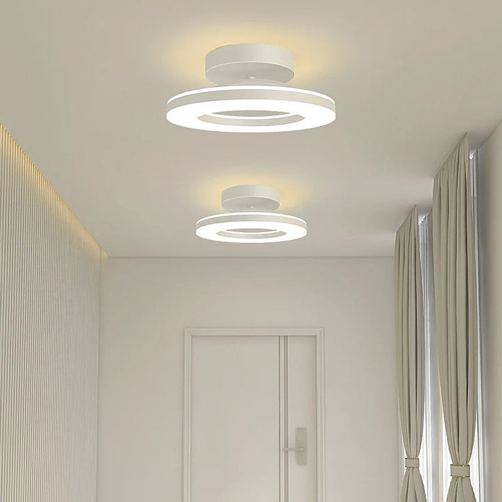 Ironéa™ – Luminaire Circulaire Chic en Métal