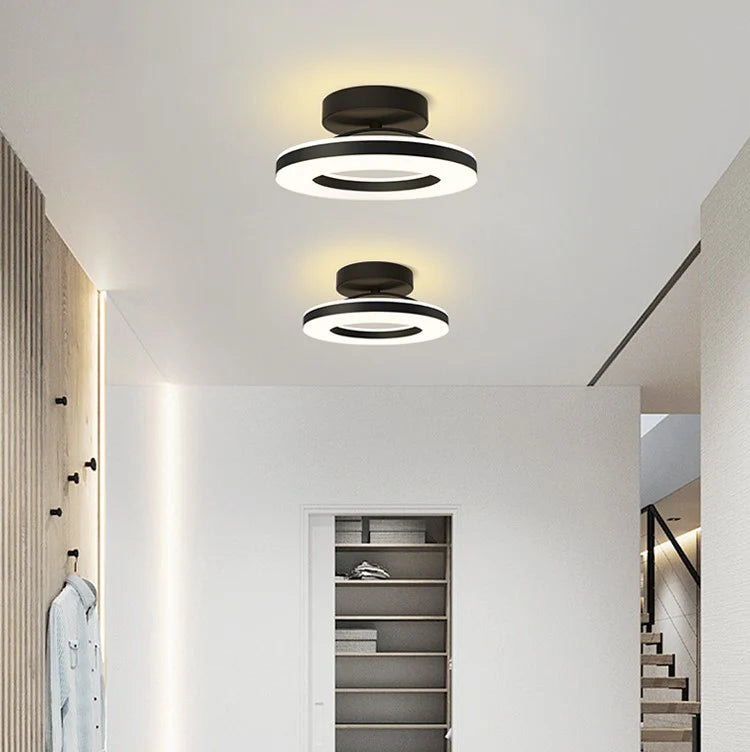 Ironéa™ – Luminaire Circulaire Chic en Métal