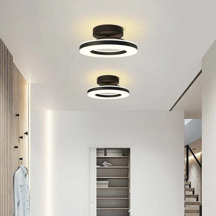 Ironéa™ – Luminaire Circulaire Chic en Métal