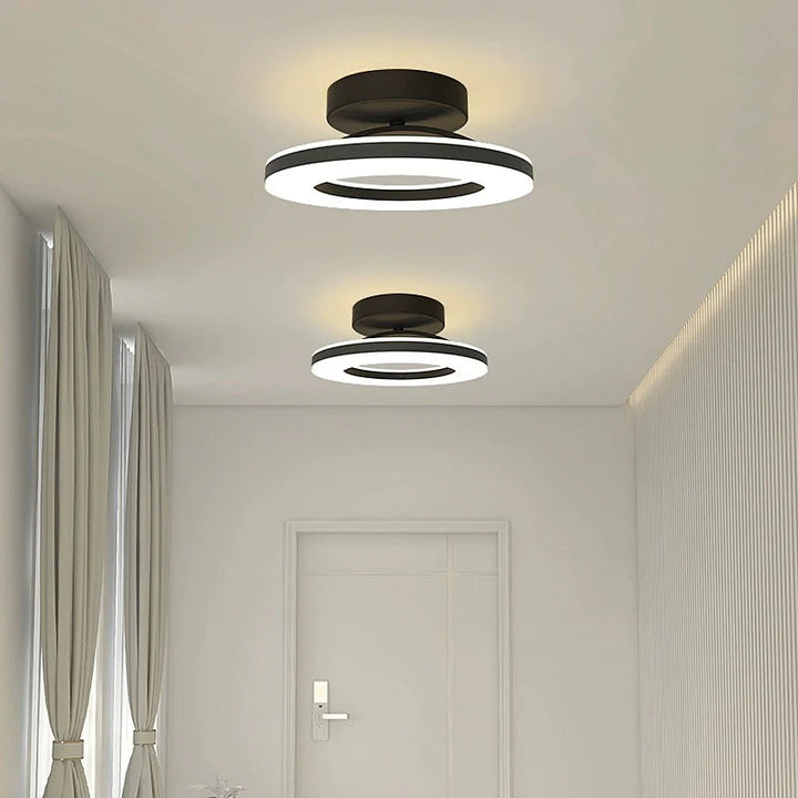 Ironéa™ – Luminaire Circulaire Chic en Métal