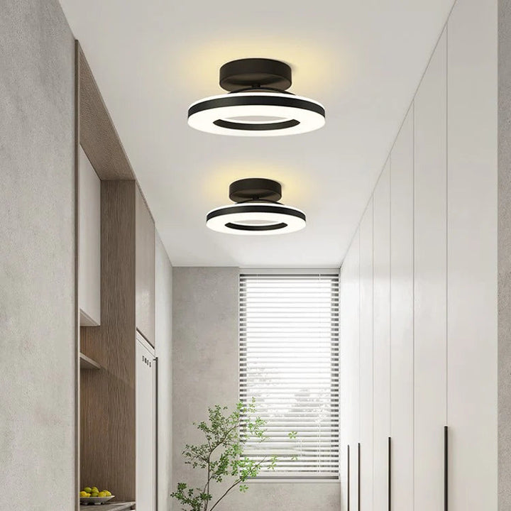 Ironéa™ – Luminaire Circulaire Chic en Métal