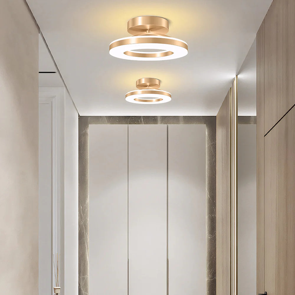 Ironéa™ – Luminaire Circulaire Chic en Métal