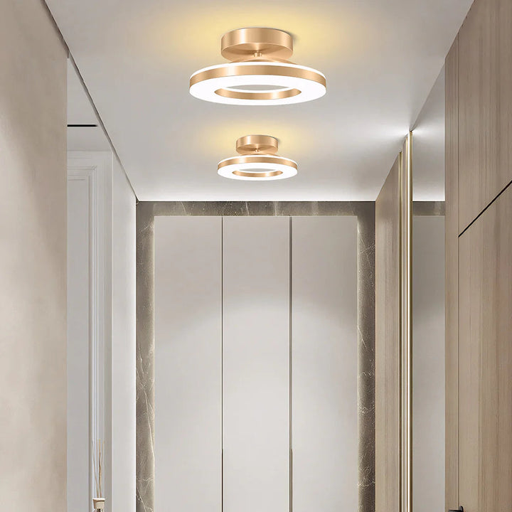 Ironéa™ – Luminaire Circulaire Chic en Métal
